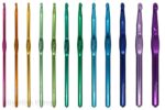 Aluminium Crochet Hook Set – 14 Sizes (2mm–14mm) Multicolor