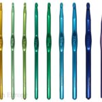 Aluminium Crochet Hook Set – 14 Sizes (2mm–14mm) Multicolor