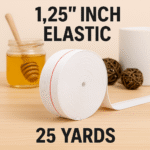 Elastic Roll 1.25 Inch Wide – 25 Yards