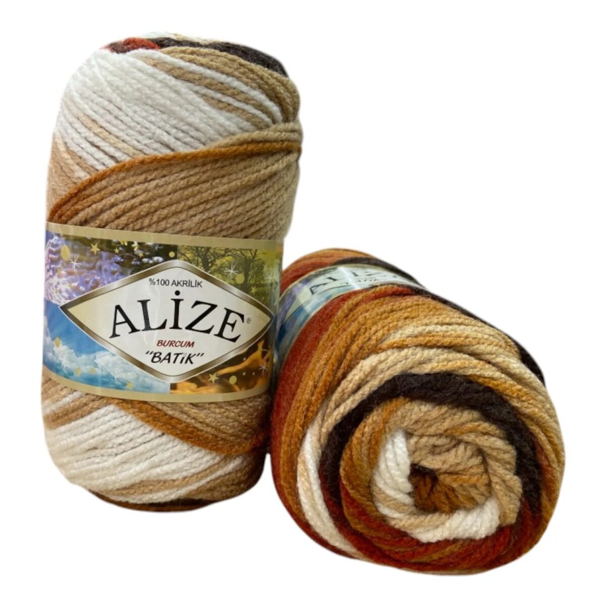 Alize Burcum Batik Yarn – 100% Acrylic, 100g Skein, 210m - Image 8