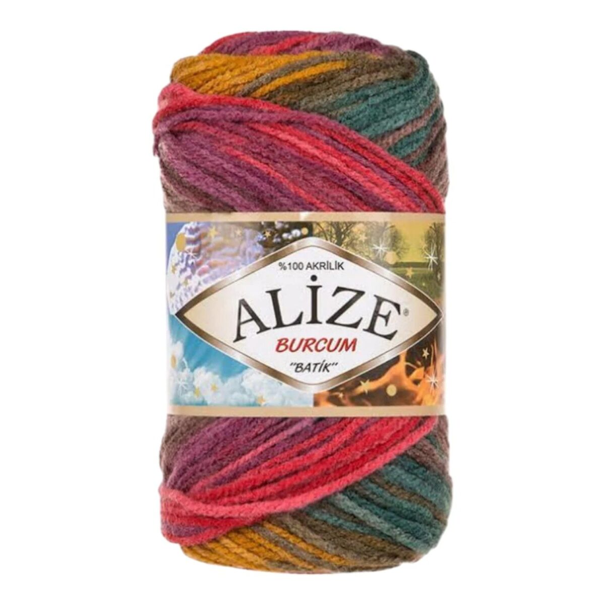 Alize Burcum Batik Yarn – 100% Acrylic, 100g Skein, 210m - Image 6