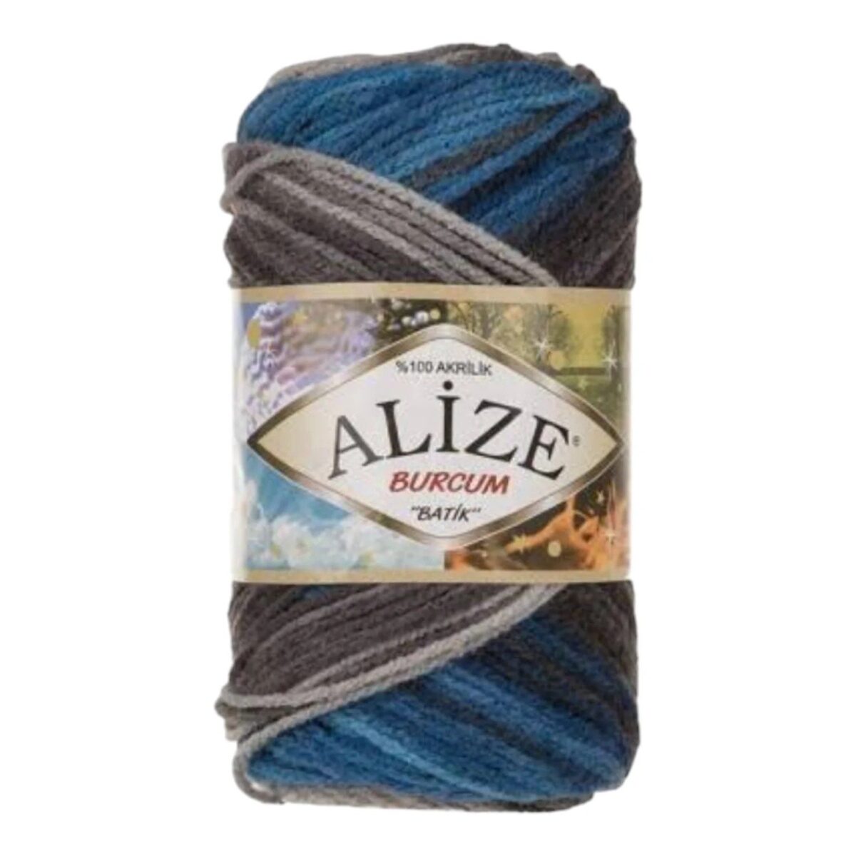 Alize Burcum Batik Yarn – 100% Acrylic, 100g Skein, 210m - Image 1