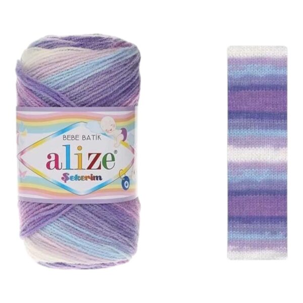 Alize Sekerim Bebe Batik Yarn – 100% Premium Acrylic