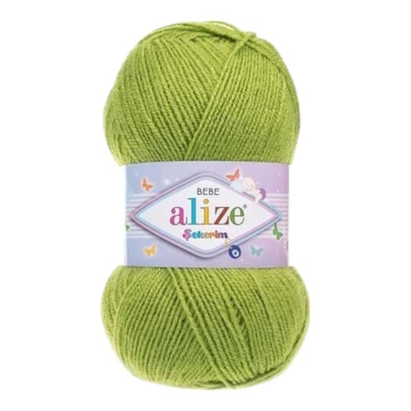 Alize Sekerim Bebe Yarn – 100% Acrylic Sport/Wool Blend, 100 g, 320 m