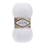 Alize Simli Sal Wool Yarn – 95% Acrylic, 5% Metallic | 100g Ball - Image 8