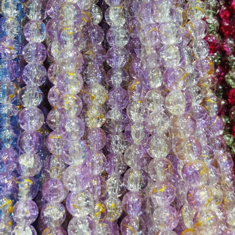 2 Tone Dew Drop Crystal Beads