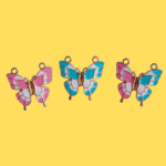 Magnetic Butterfly Charms | Multicolour Enamel Jewelry DIY - Image 2
