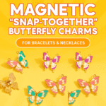 Magnetic Butterfly Charms | Multicolour Enamel Jewelry DIY
