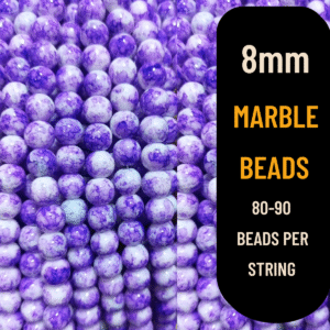 Premium 8mm Marble Beads