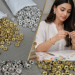 Premium Rhinestone Spacer Beads (50pcs) | Gold & Silver