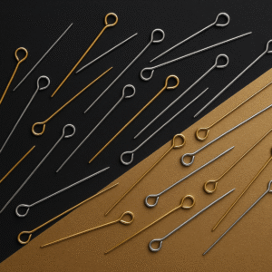 Gold Silver Eye Pins for Jewelry Making