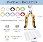 Metal Snaps Buttons Kit with Plier | Assorted Colors DIY - Image 7