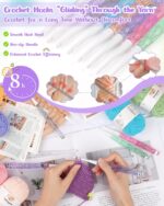 Coopay Ergonomic Inline Crochet Hooks Set | Comfort Grip - Image 4
