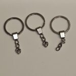Premium 30mm Keyrings with Chain (12-Pack) - Image 2
