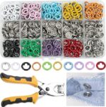 Metal Snaps Buttons Kit with Plier | Assorted Colors DIY - Image 3