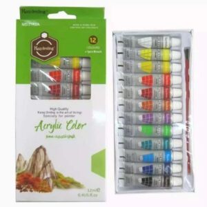 Acrylic Paint Tubes 12 Colors