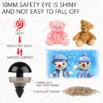 Amigurumi Safety Eyes with Washers (50pcs)