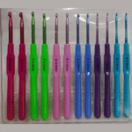12pcs Plastic Handle Crochet Hook Set