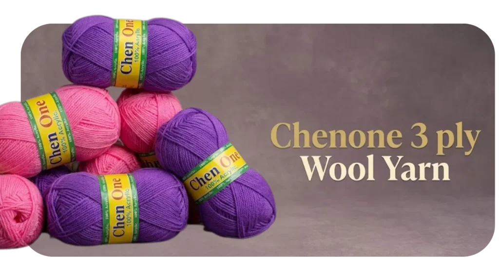 Chenone 3 ply Wool Yarn _Banner