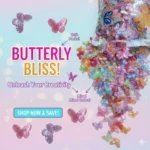Multi Acrylic Butterfly Beads