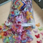 Multi Acrylic Butterfly Beads