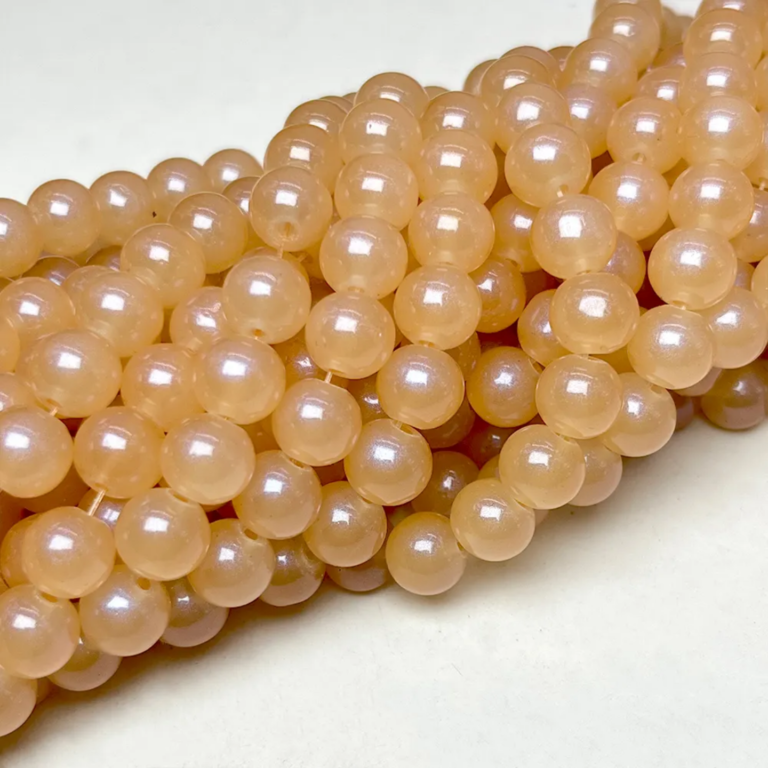 Plain Solid Marble Beads 8mm