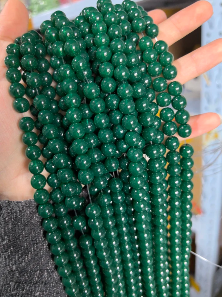 Plain Solid Marble Beads 8mm