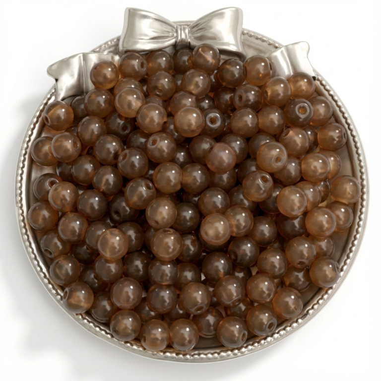 Plain Solid Marble Beads 8mm