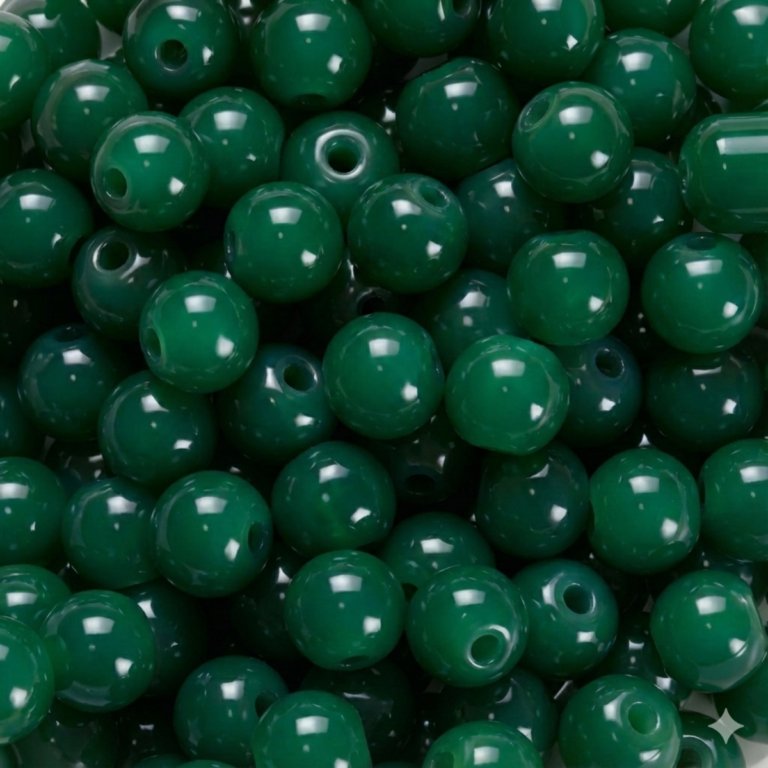 Plain Solid Marble Beads 8mm