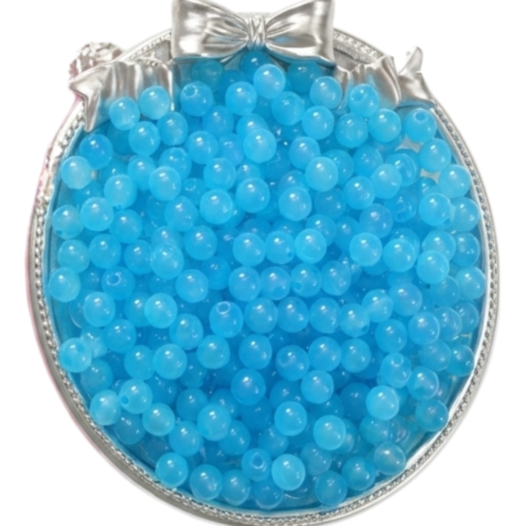 Plain Solid Marble Beads 8mm