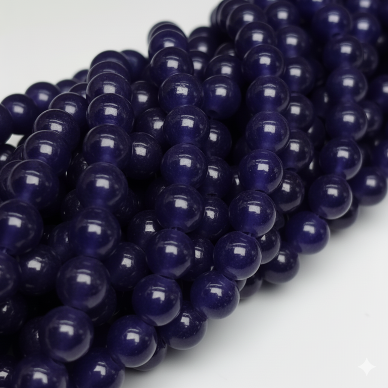 Plain Solid Marble Beads 8mm