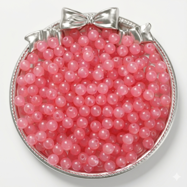 Plain Solid Marble Beads 8mm