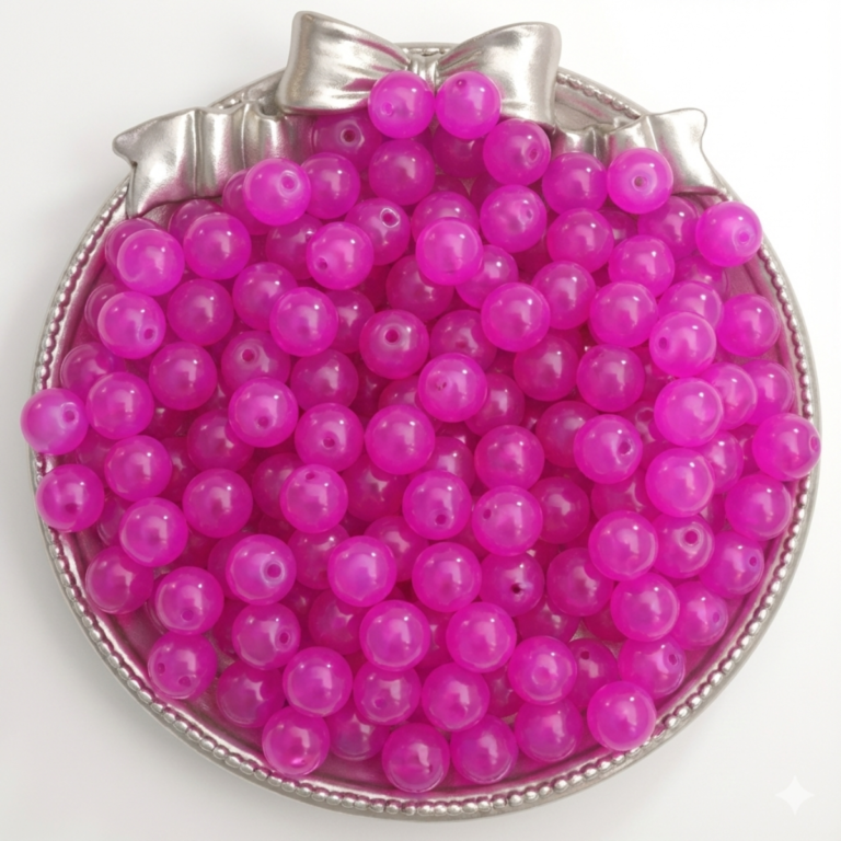 Plain Solid Marble Beads 8mm