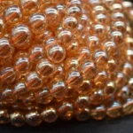 Yellow Gold Aura Quartz Beads