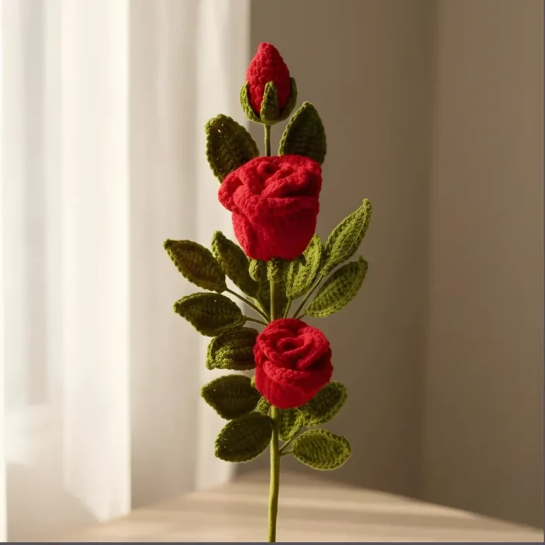 Handmade Wool Flower Decor