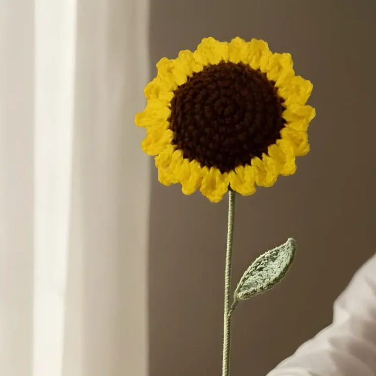 Handmade Wool Flower Decor