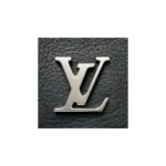 Golden Metal Bag Logos LV