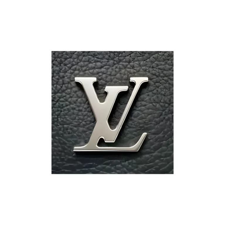 Golden Metal Bag Logos LV