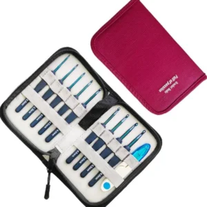 Premium Crochet Hook Set Red Case