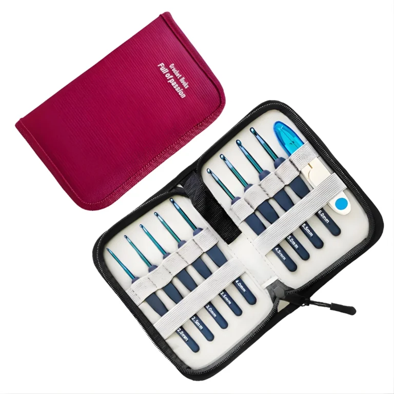 Premium Crochet Hook Set Red Case