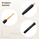 9-Piece Ergonomic Crochet Hook Set
