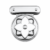 Floral Round Lock – Silver