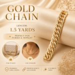 Gold Chain for Purses & Jewelry (1.5 Yards)