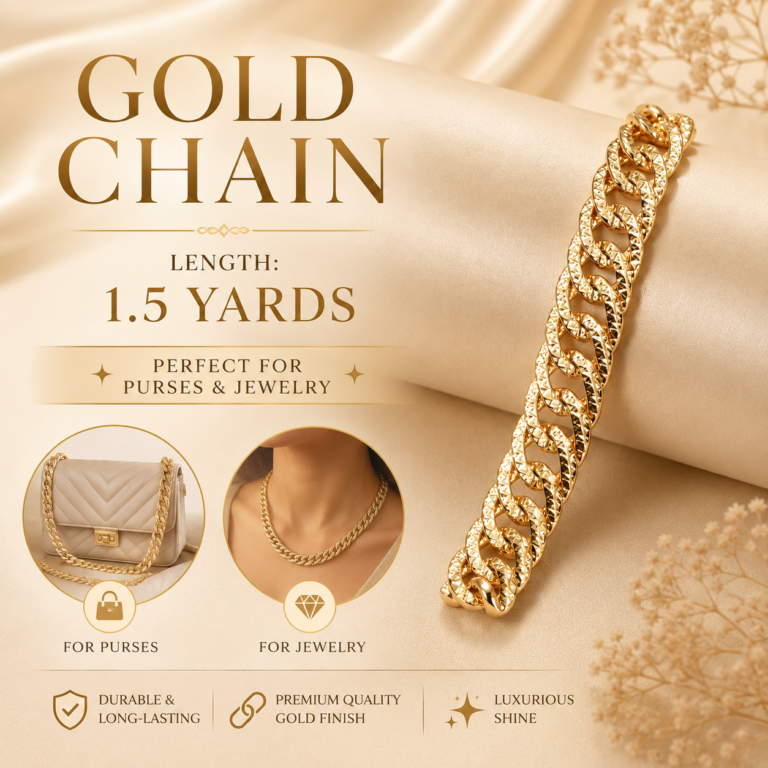 Gold Chain for Purses & Jewelry (1.5 Yards)
