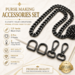 Black Chain Purse Making Accessories Set