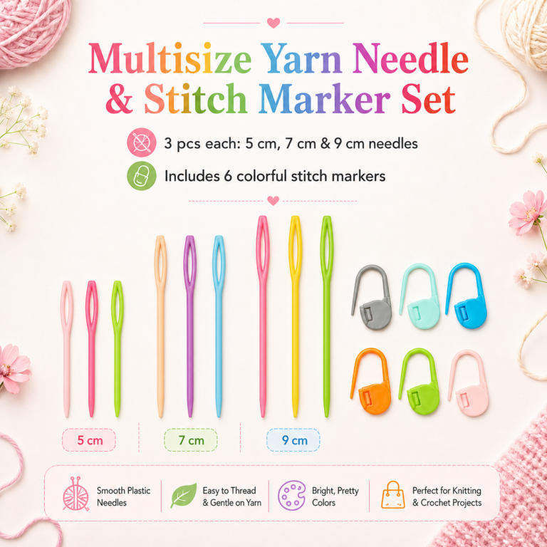 Needles & Stitch Markers Set (15 Pcs)