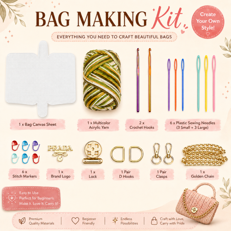 Complete Crochet Bag Kit for Beginners
