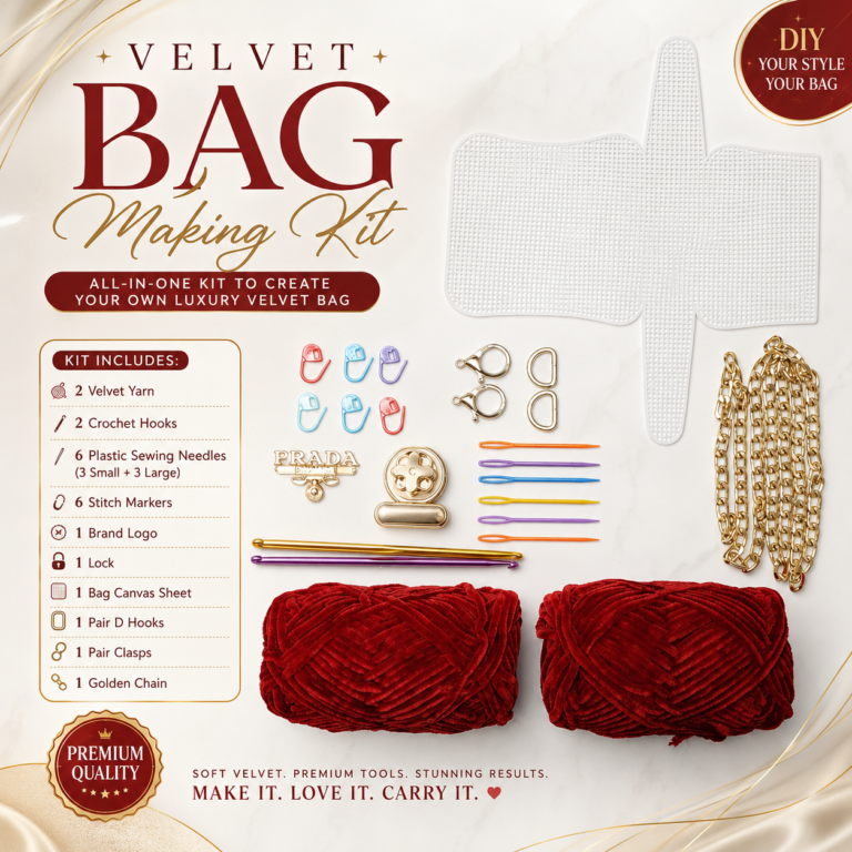 Premium Velvet Bag Making Kit (All-in-One)