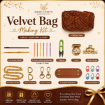 Complete Velvet Bag Making Kit for Beginners