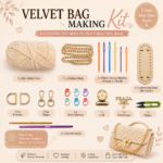 Complete Velvet Bag Making Kit for Beginners